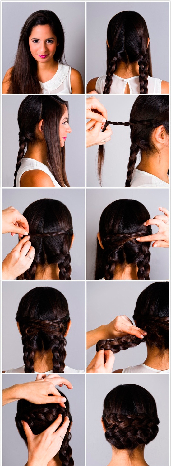 Fast hairstyles for every day. Photo №7
