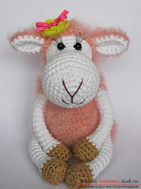 Zawiąż amigurumi baranka własnymi rękami za pomocą haka: opis krok po kroku i zdjęcie. Zdjęcie №3