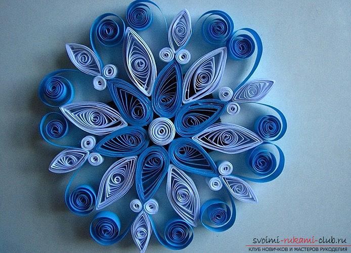 Snowflake style: Quilling for the new year. Picture №3