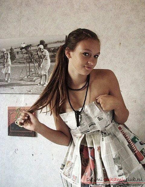 Dress from newspapers. Picture №3