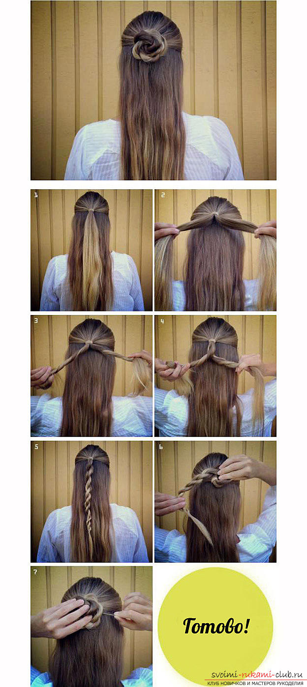 Tips and advice on creating original hairstyles in school in 5 minutes with your own hands .. Photo # 1