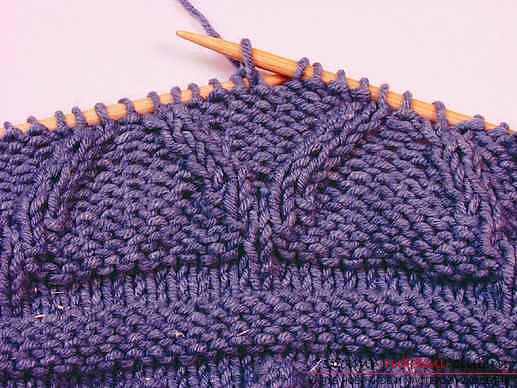 Knitting on knitting needles, knitting for knittingbeginners, knitting patterns on knitting needles, openwork patterns, how to knit openwork patterns, jacquard patterns, how to knit a lazy jacquard pattern with knitting needles, braids, master classes for knitting them .. Photo # 19