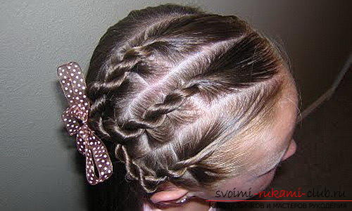 We learn to make beautiful hairstyles for medium hair for girls with our own hands. Photo # 2
