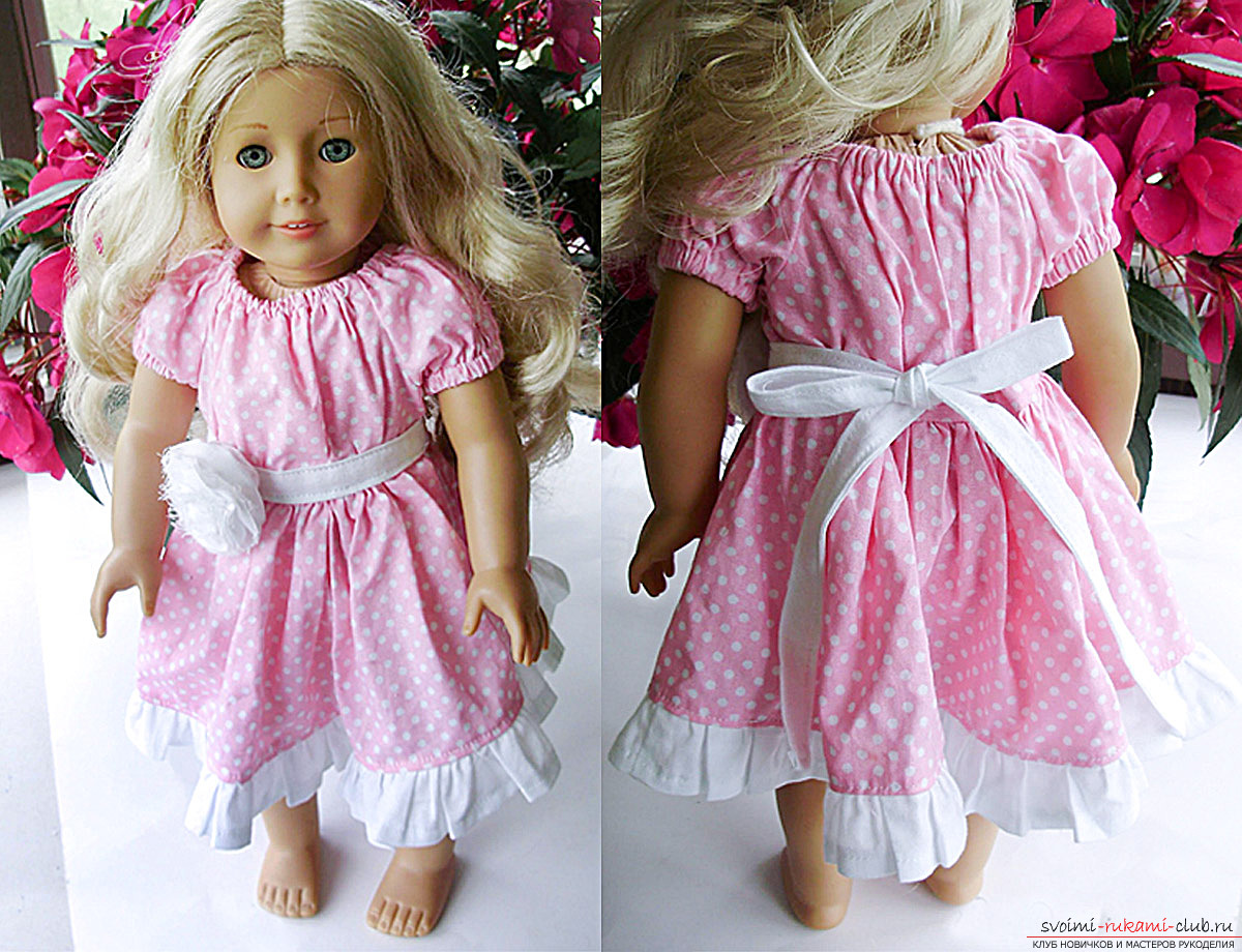Doll dress in country style with your hands - detailed instructions with a pattern and step-by-step photos. Photo №1