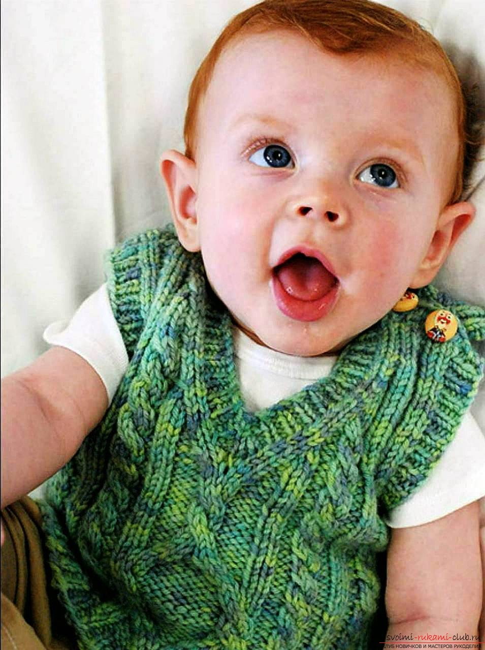 knitted children's vest. Picture №10