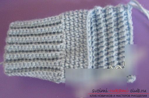 How to make a children's socks with their own hands for beginners - lessons in knitting clothes. Picture №10