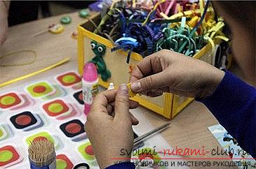 How to make a flower arrangement in the technique of quilling for a postcard? Master Class. Photo №5