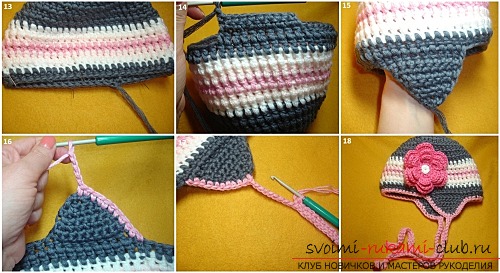 Bright baby cap, crocheted. Photo №4