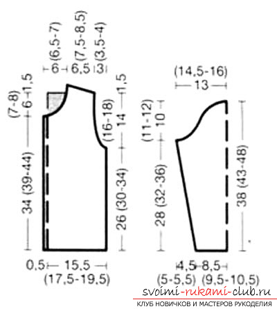 gebreid vest voor meisjes. Afbeelding №3