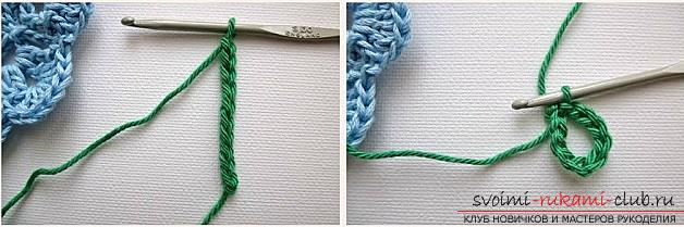 How to tie a flower crochet, detailed charts and description for beginners .. Photo # 4