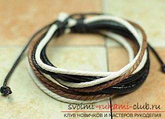Leather bracelet for your beloved .. Photo # 4