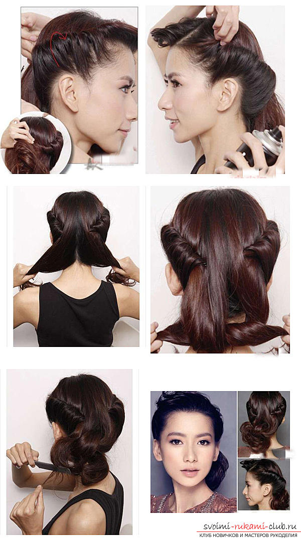 We learn to make beautiful and light hairstyles for medium length hair. Photo Number 9
