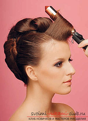 How to make an interesting wedding hairstyle for medium hair with your own hands. Picture №10