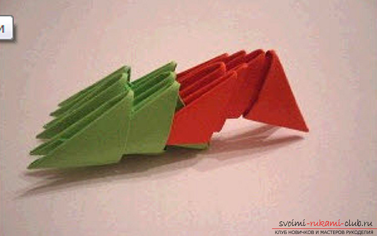 modular origami dragon. Photo №116