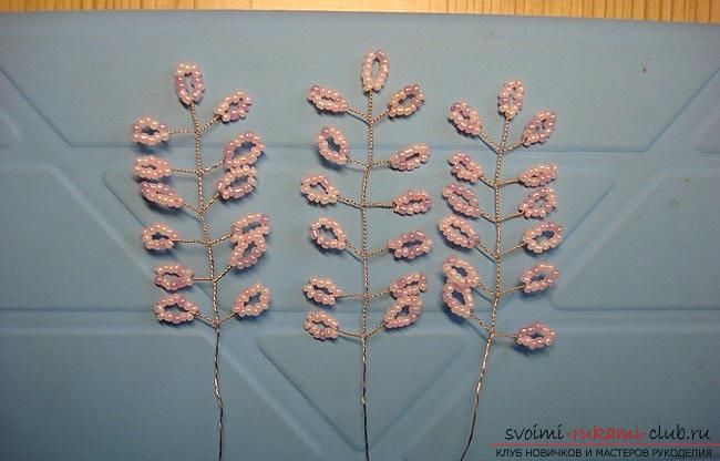 How to weave sakura from beads, detailed master classes with step-by-step photo and description .. Photo №18