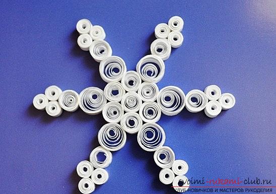 Snowflake style: Quilling for the new year. Photo №1