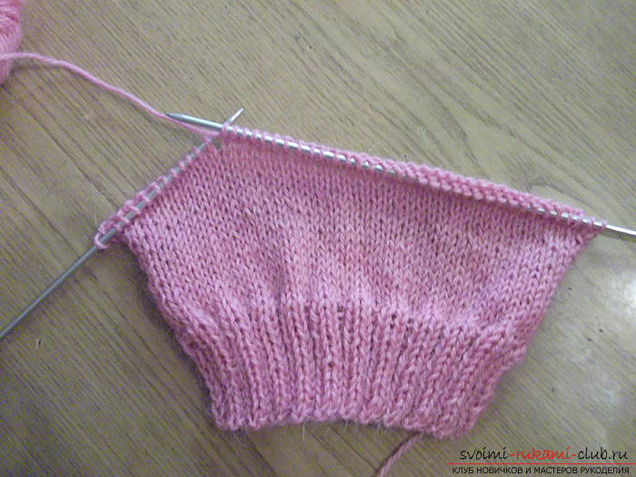 We knit socks with a suture for beginners. Photo №5