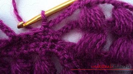 Druivenpatroon voor gehaakte sjaal - patronen voor gehaakte sjaals en patronen. Foto №6