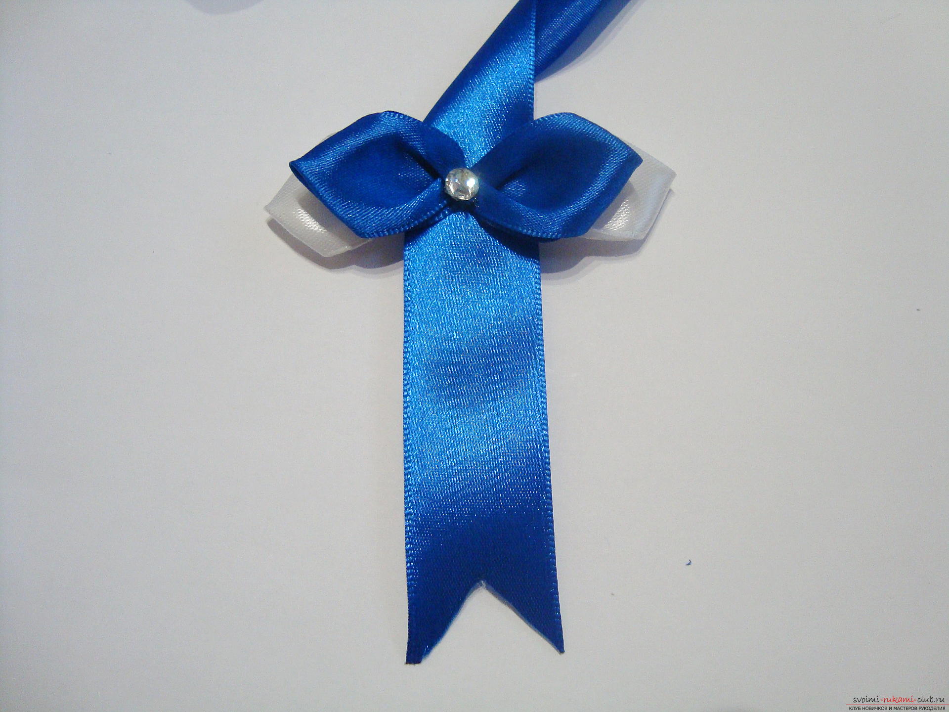 A lesson on creating bows for an extract from a maternity home of a boy with a description and a photo. Photo Number 14