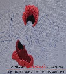 Embroidery with Chinese poppy on the scheme. Photo №8