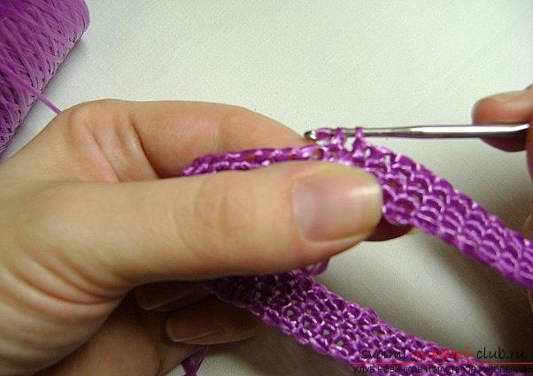 Crochet crochet crochet from polypropylene for beginners - work yourself. Picture №10