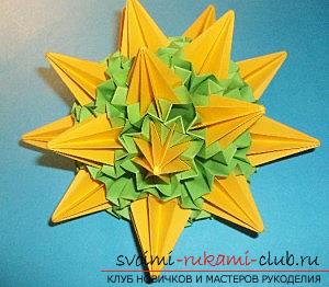 Free master classes on creating modular origami balls, step-by-step photos and description .. Photo # 42