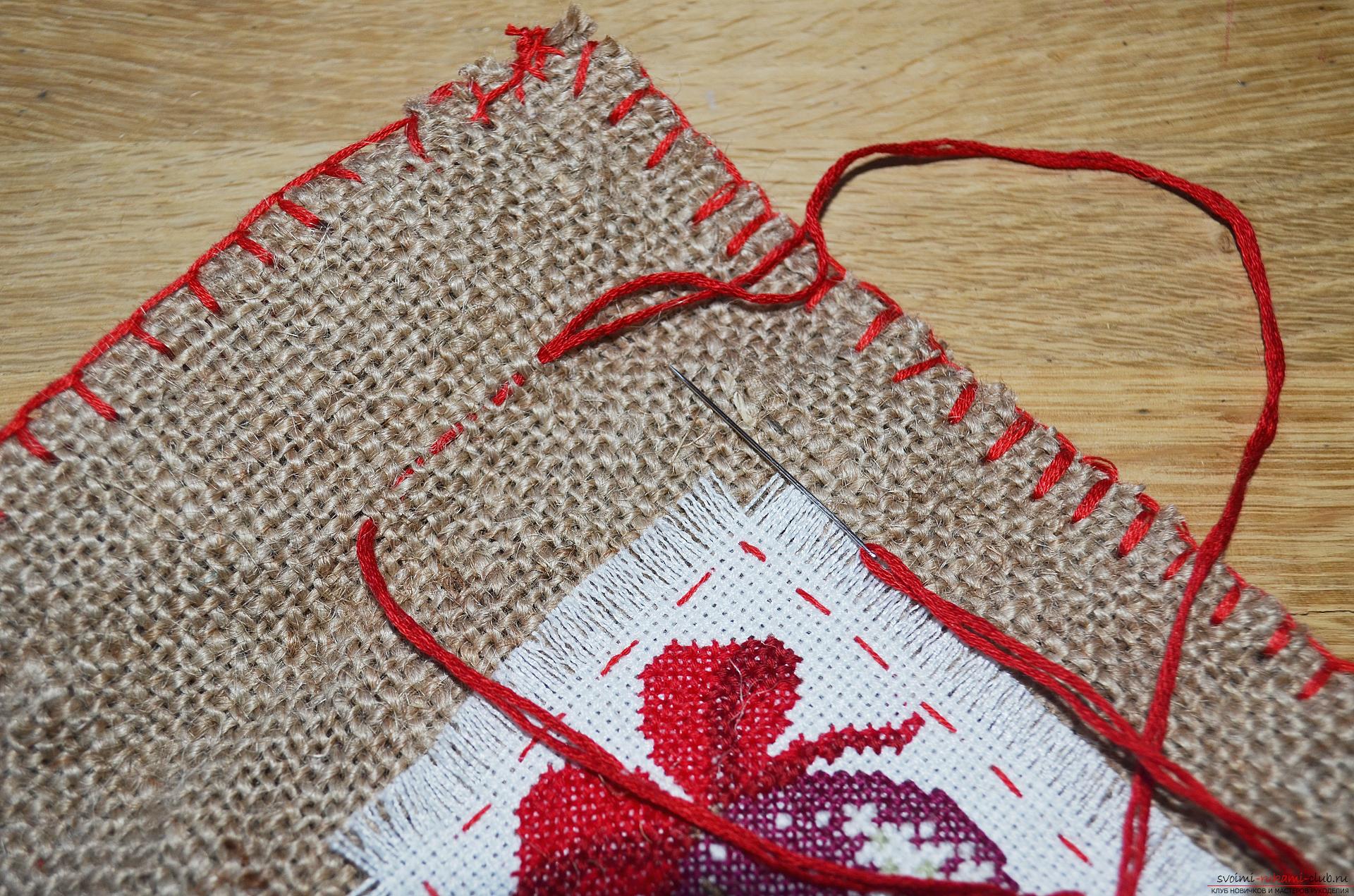 Photo of making a New Year's bag. Photo Number 9