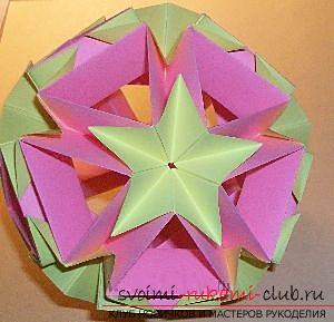 Free master classes on creating modular origami balls, step-by-step photos and description .. Photo # 47