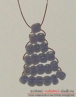 How to make a toy of a Christmas angel from beads with your own hands - a master class. Photo №1