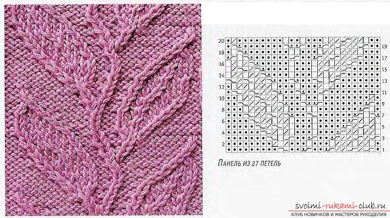 We knit beautiful patterns with crossed loops. Photo Number 18