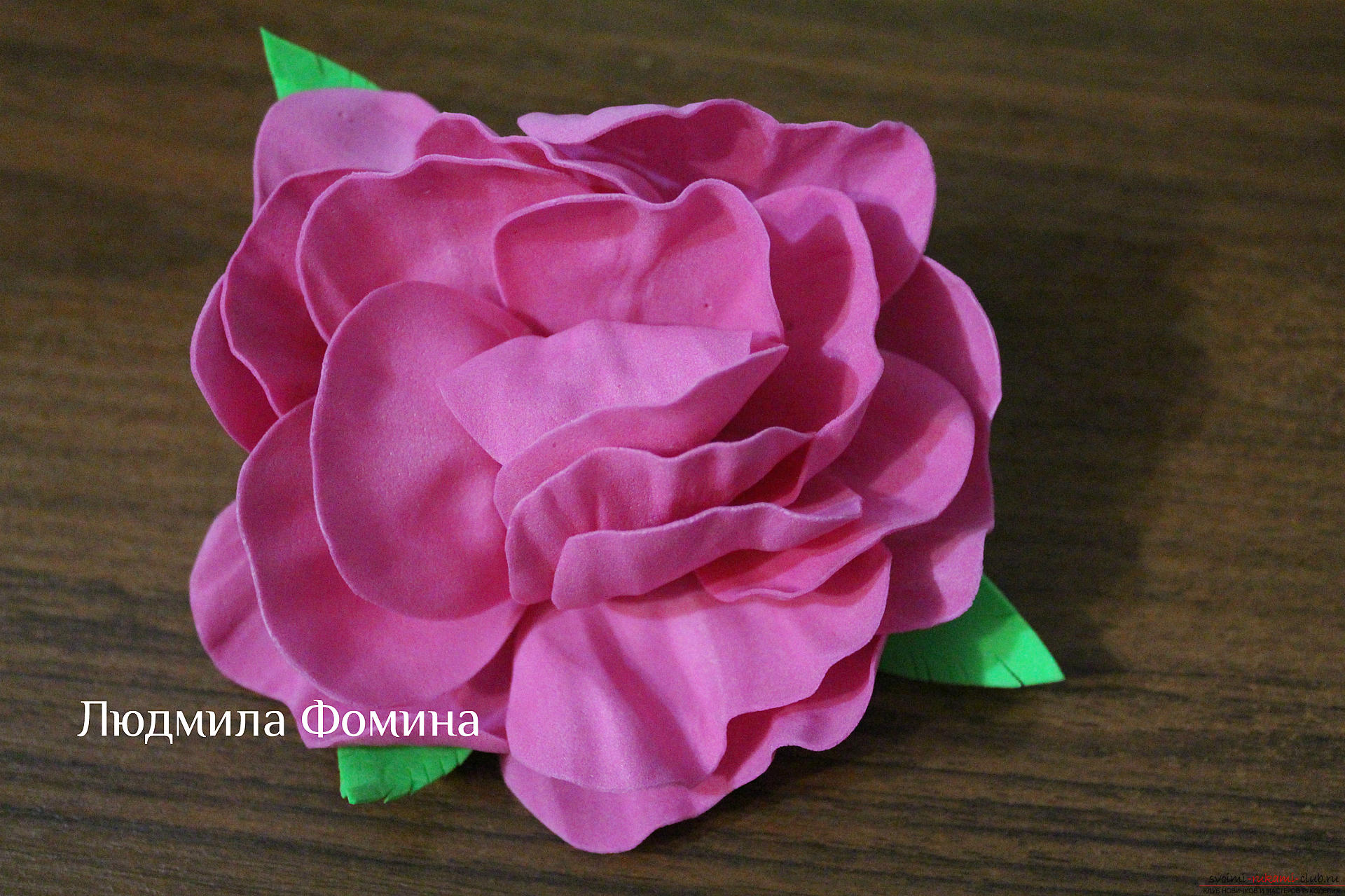 A master class on the creation of colors will teach you how to make a rose or fake skin from your hands. Photo №1