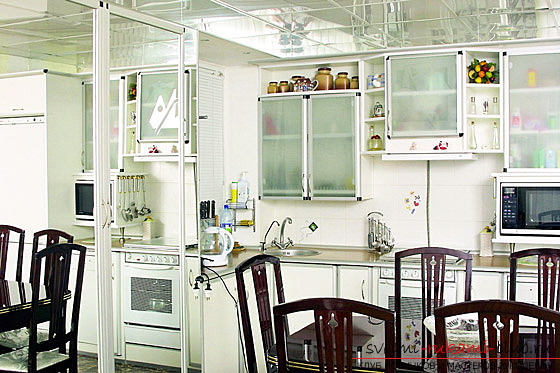 Photo examples of design of small kitchens. Photo # 2