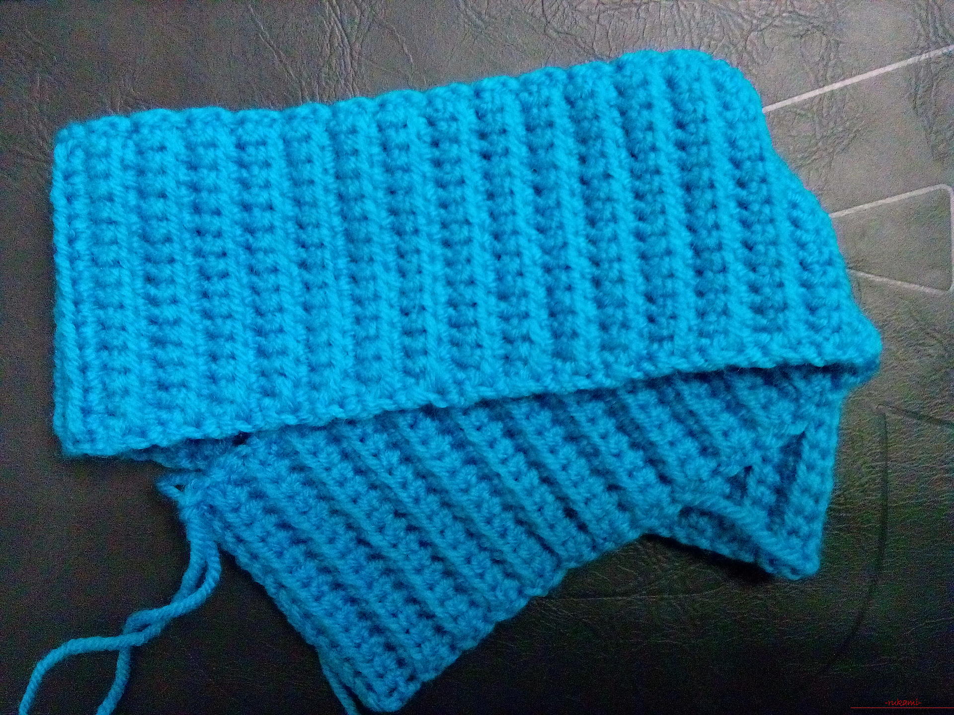 A lesson on knitting a baby coat with your own hands, photo and description of steps. Picture №3