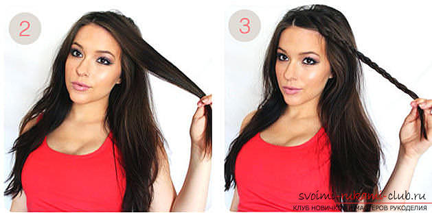 Masterclasses over het maken van haarstijlen voor lang haar met hun eigen handen. Foto nummer 9