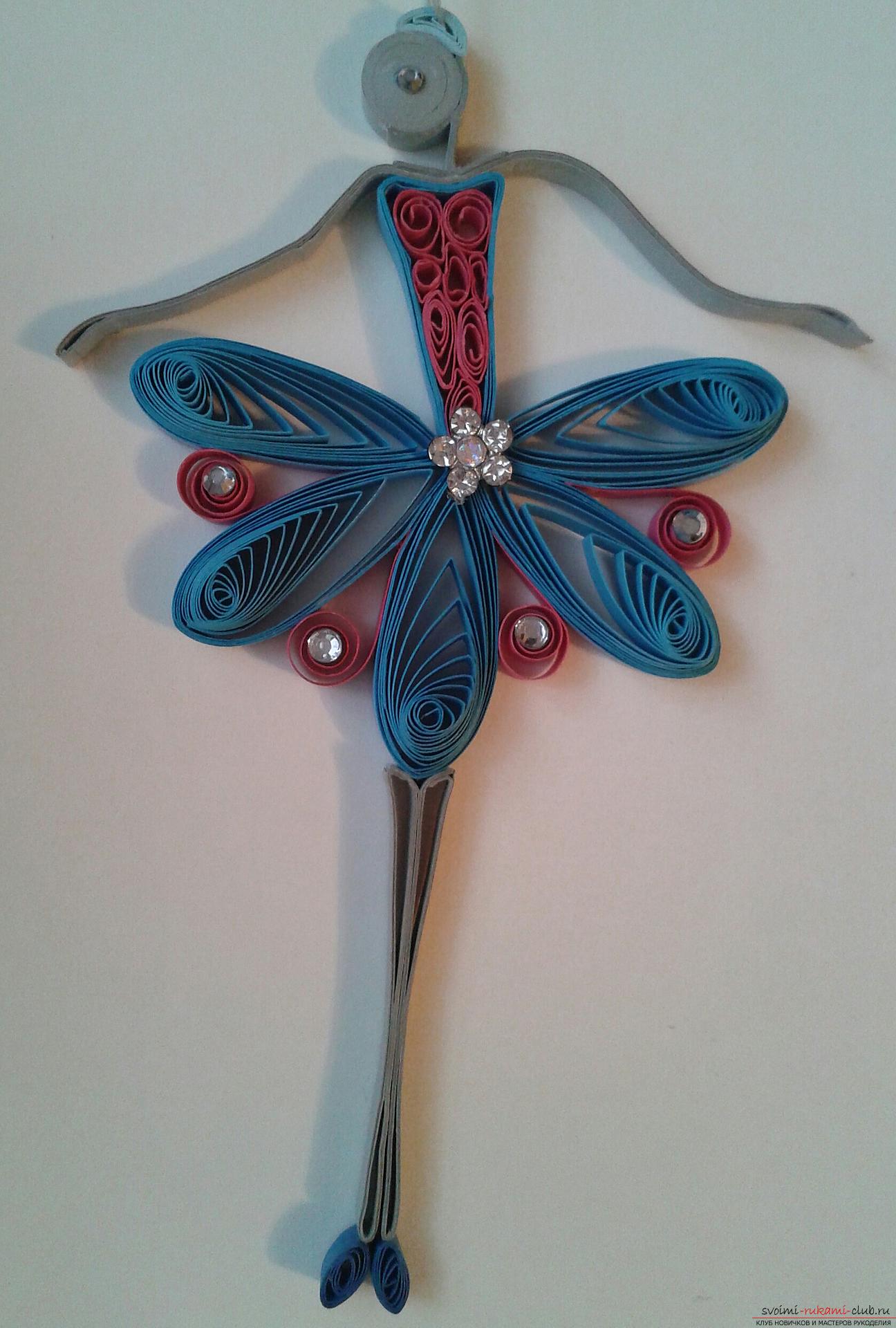 This detailed master class contains a lesson of quilling for beginners and will teach you how to make yourself a quilling ballerina. Photo # 22