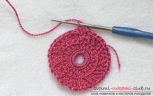 How to knit crochet flowers, tips and master classes with a photo .. Photo # 21