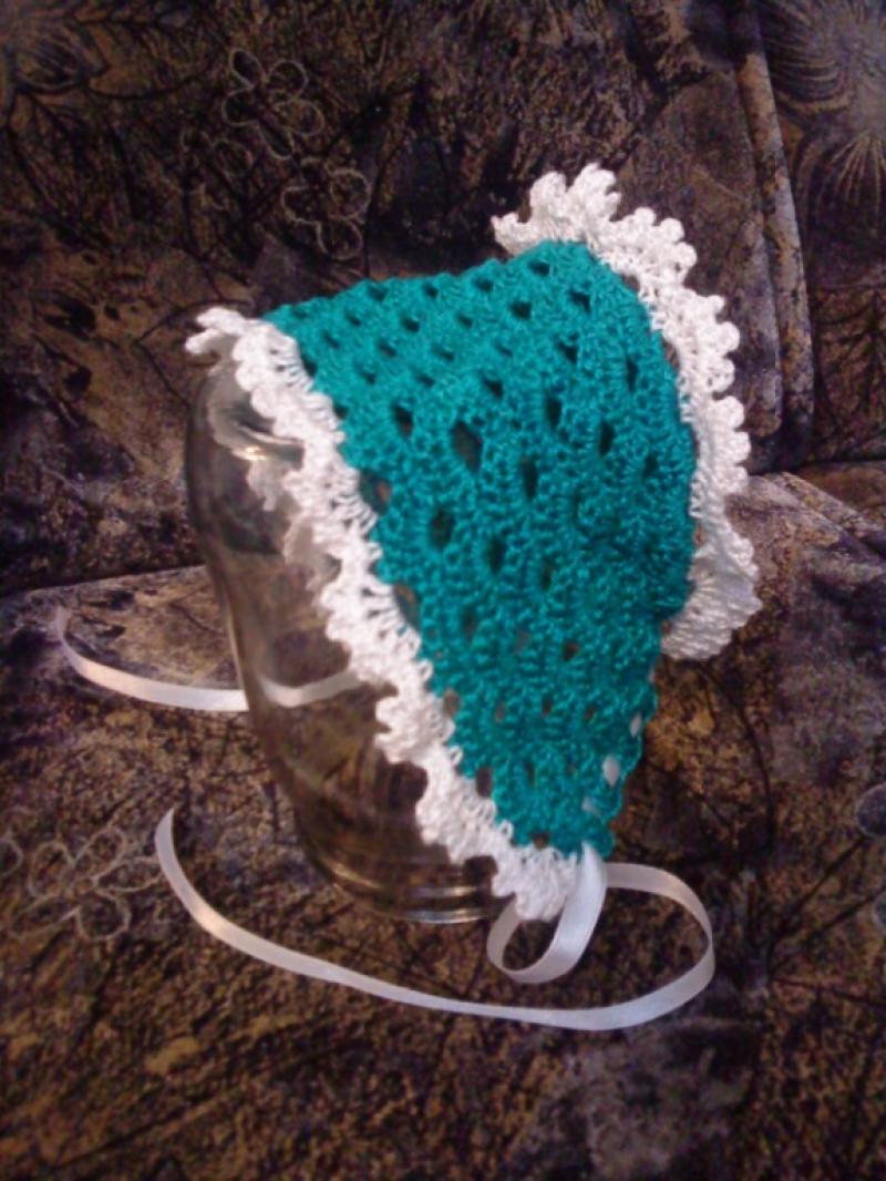 Crochet the cap for the newborn. Picture №10