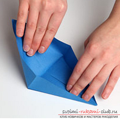 Blue dragon origami. Photo №6