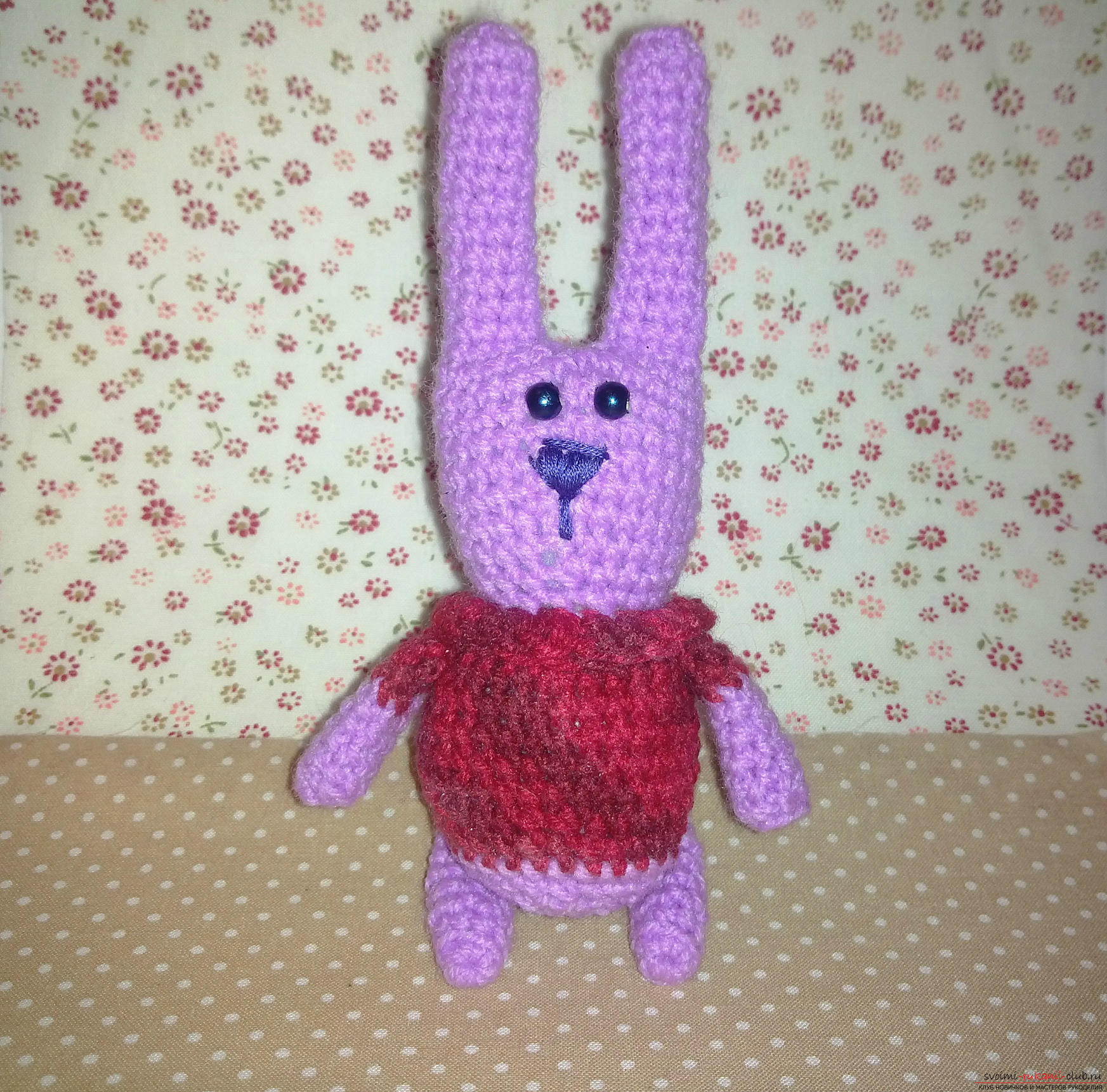 The master class will teach how to crochet a bunny that looks like a knitted hare Tanya Orobets. Photo №8