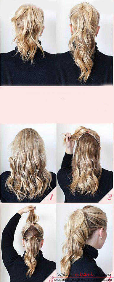 How to make a beautiful hairstyle on medium hair by yourself: instructions  and photos
