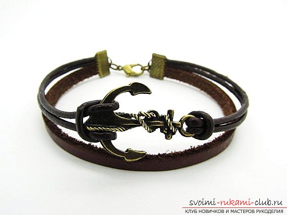 Leather bracelet for your beloved .. Photo # 9