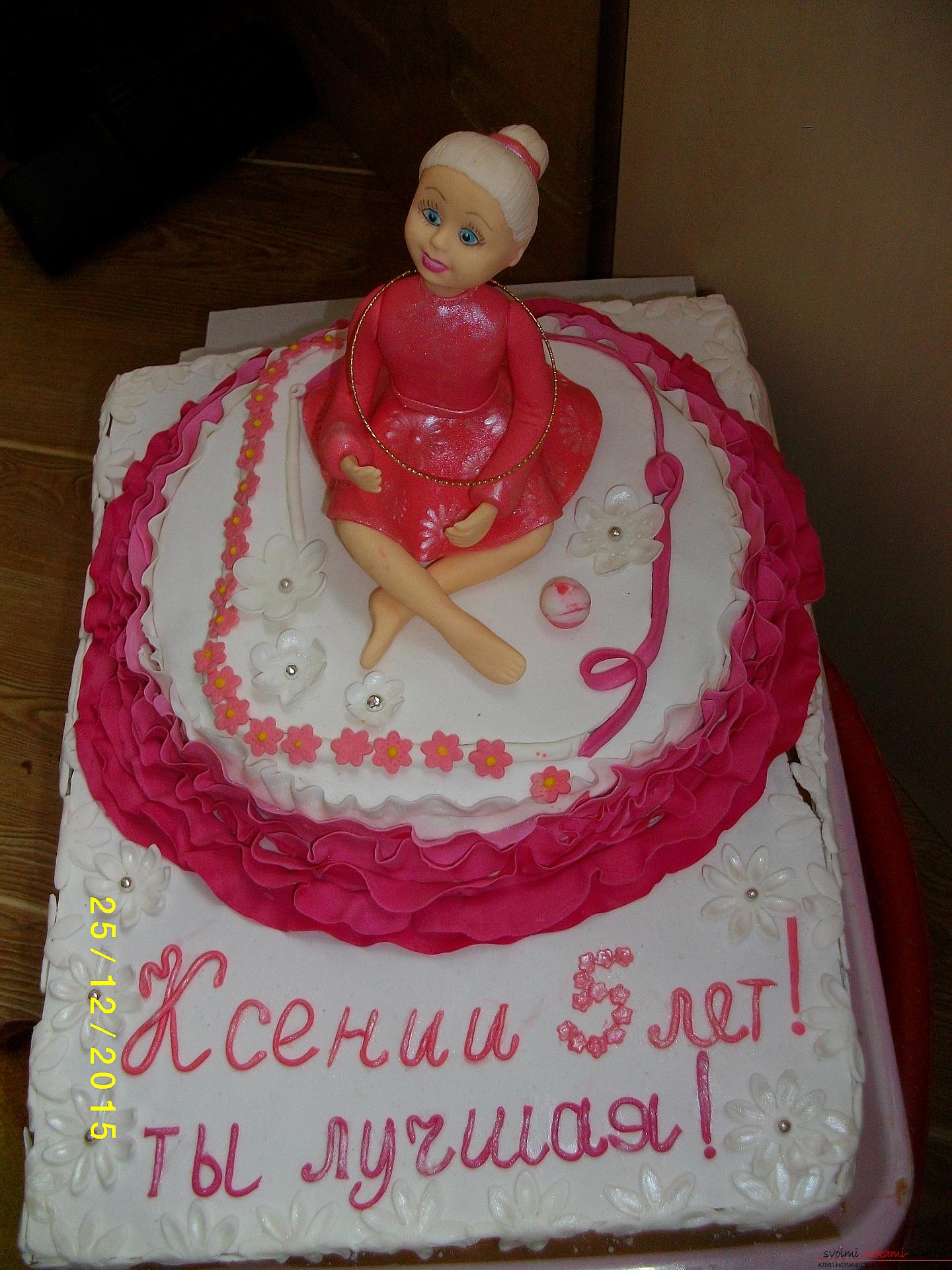 Cake made of mastic for your beloved granddaughter. Photo №1