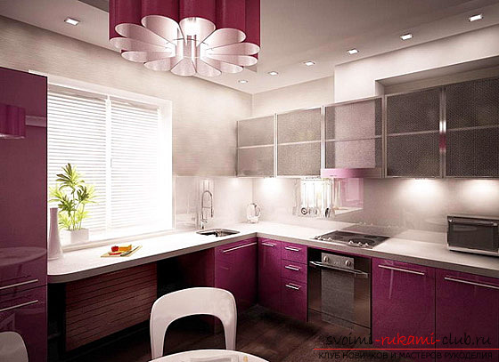 Photo examples of design of small kitchens. Photo №4