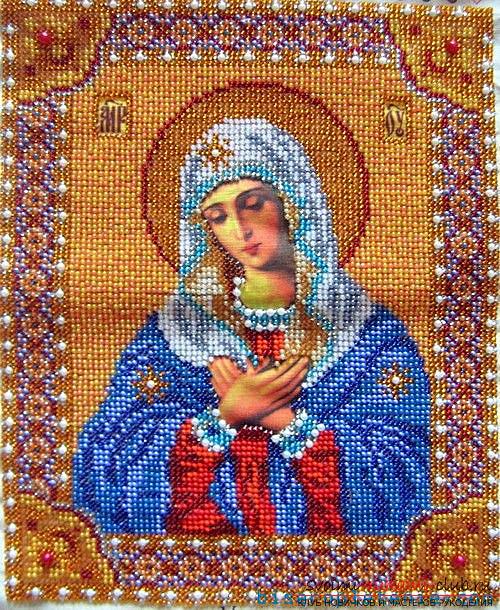 We learn to embroider a picture with beads or an icon on free schemes. Photo №5