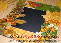How to make a beautiful hand-made article from dry leaves with your own hands. Photo №1