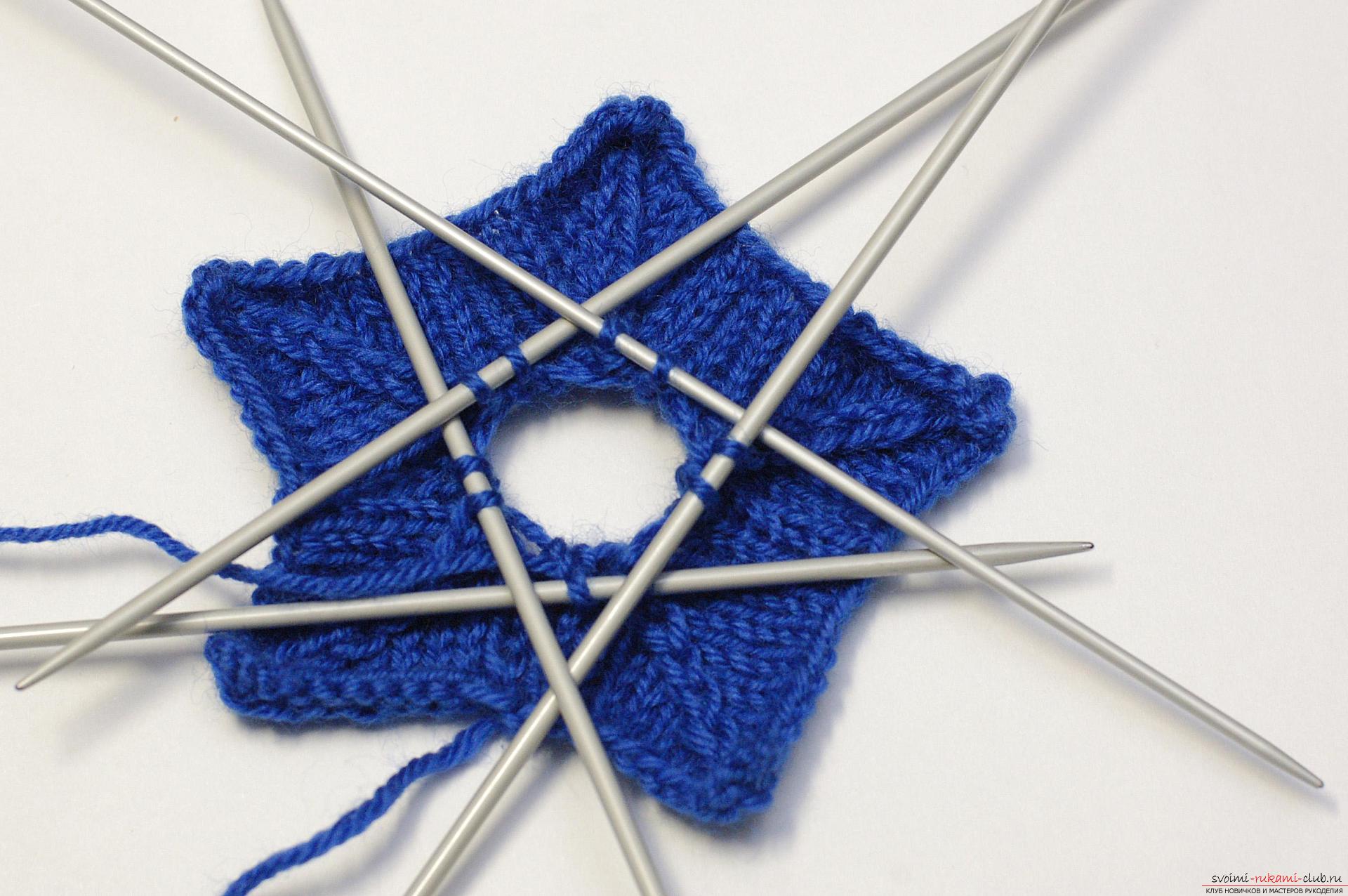 This master class is designed for those who want to learn how to knit Christmas decorations - sprockets. Photo number 12