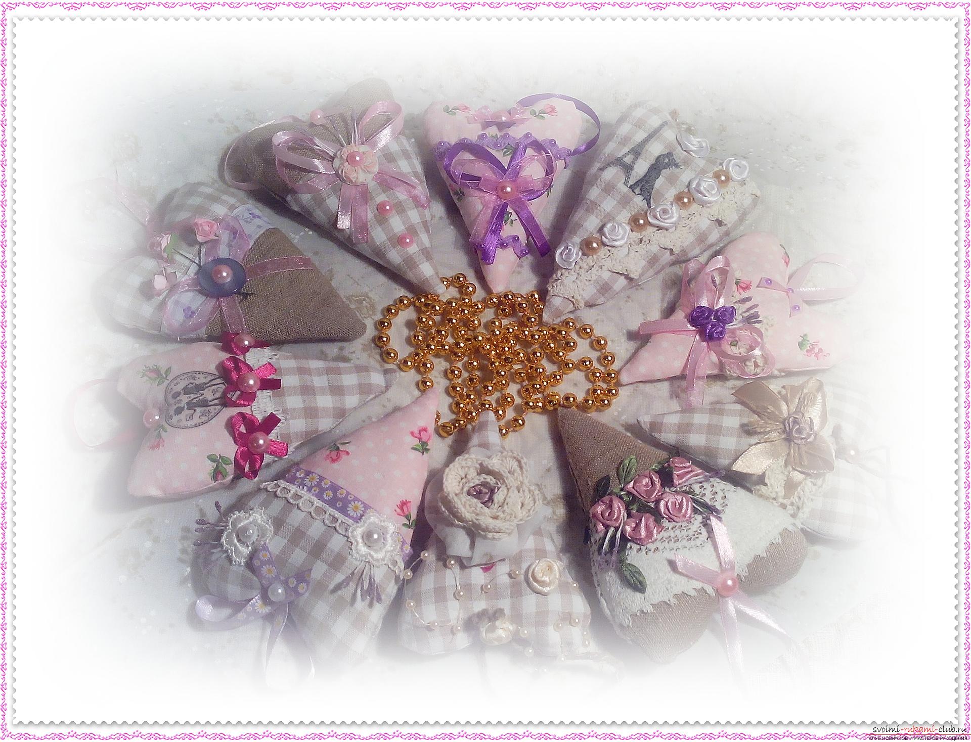 Майстер-клас зі створення текстильних сердечок, просочених ароматами квітів. фото №1