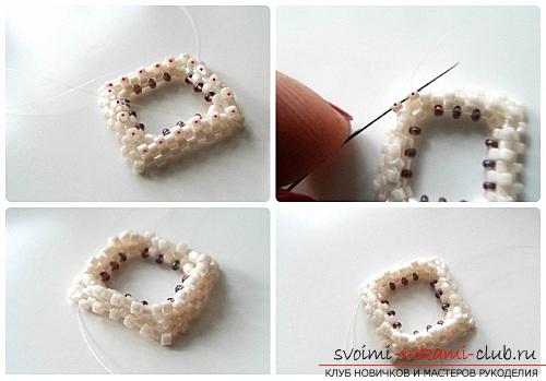 How to weave from beads, lessons with step-by-step photo creation of beautiful bracelets for beginners, tips and instructions for beading. Photo №5