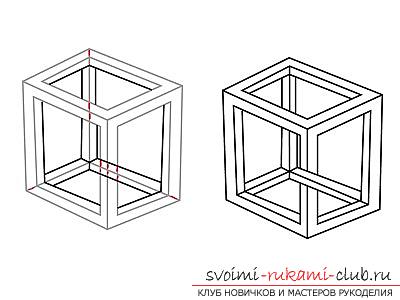A lesson drawing 3d images for beginners. Photo №4
