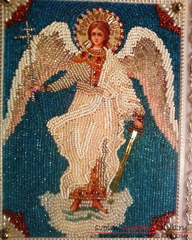 A lesson on embroidering beads of icons with your own hands with a step-by-step description. Photo №6